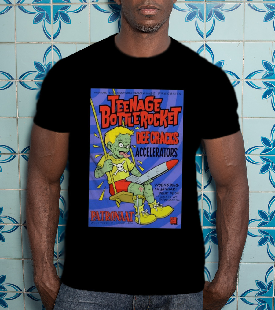 Teenage Bottlerocket Dee Cracks Accelerators Patronaat Haarlem 14 Januari 2026 T-Shirt