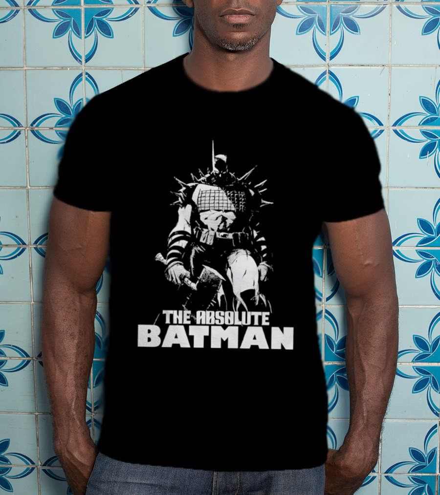 The Absolute Batman Spiked Suit Warrior With Bat Helmets T-Shirt