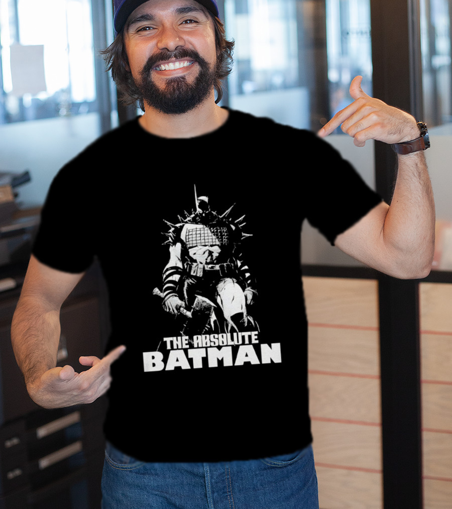 The Absolute Batman Spiked Suit Warrior With Bat Helmets T-Shirt