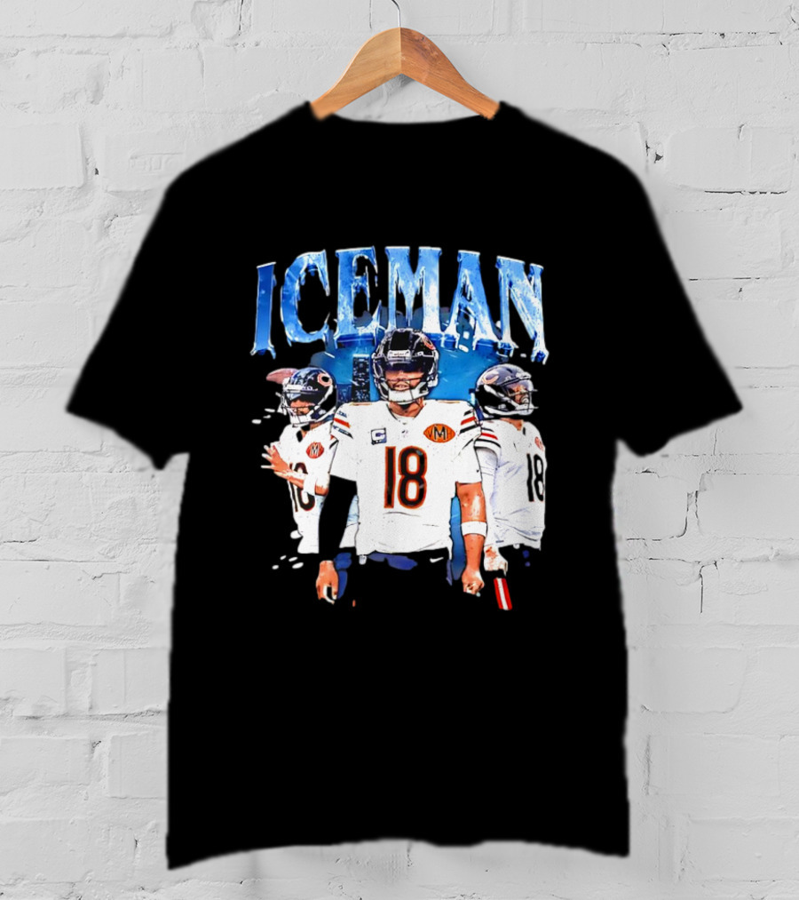 Funny Iceman Chicago Bears Game Day 18 Caleb Williams Football T-Shirt