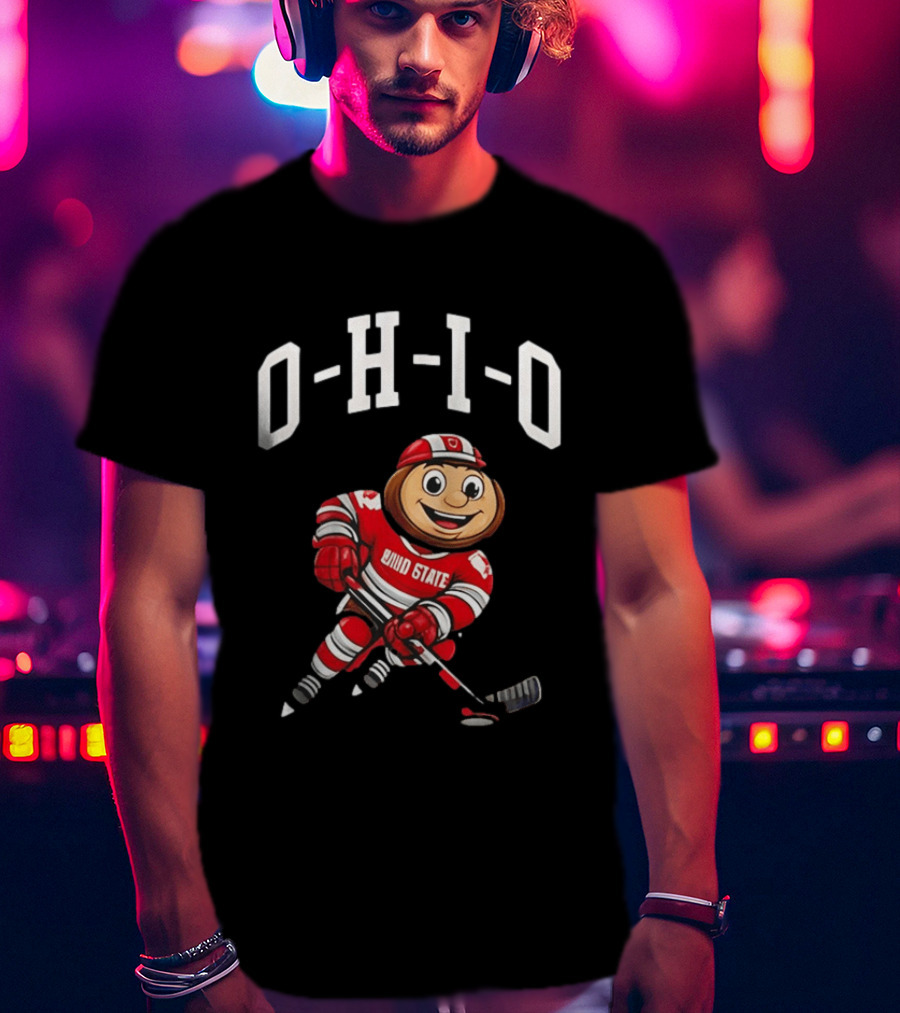 Ohio State Buckeyes Mascot Hockey 2026 NCAA Funny T-Shirt