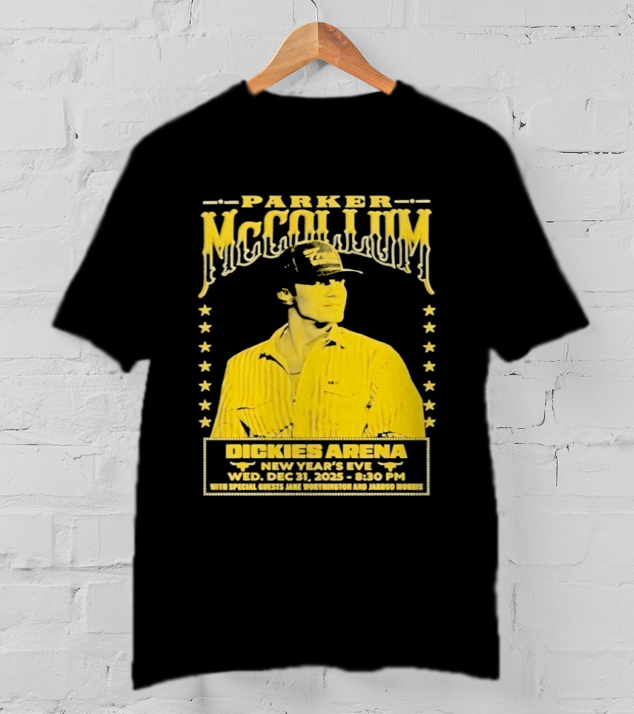 Parker McCollum 12.31.2025 Dickies Arena New Year's Eve Concert Event Stars T-Shirt