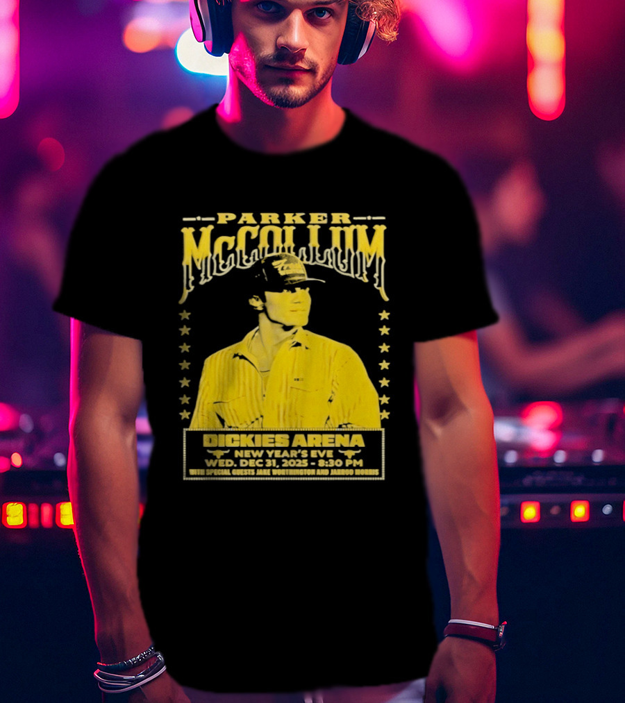 Parker McCollum 12.31.2025 Dickies Arena New Year's Eve Concert Event Stars T-Shirt