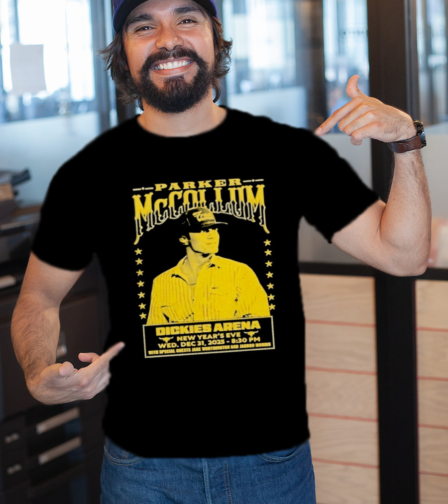 Parker McCollum 12.31.2025 Dickies Arena New Year's Eve Concert Event Stars T-Shirt