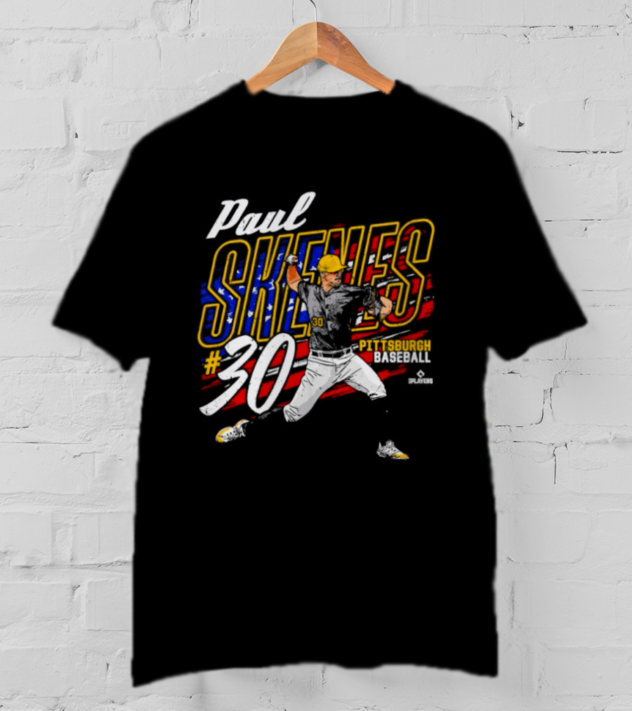 Paul Skenes 30 American Baseball Pittsburgh Flag T-Shirt