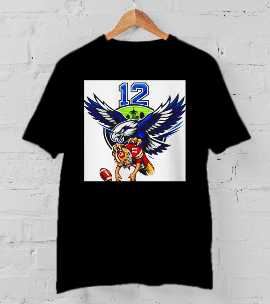 Seattle Seahawks 12th Man Meme Brock Purdy San Francisco 49ers Football Rivalry T-Shirt