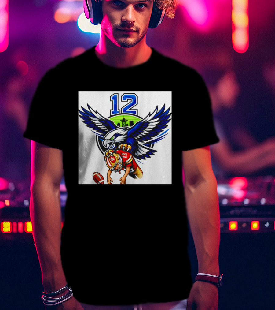 Seattle Seahawks 12th Man Meme Brock Purdy San Francisco 49ers Football Rivalry T-Shirt