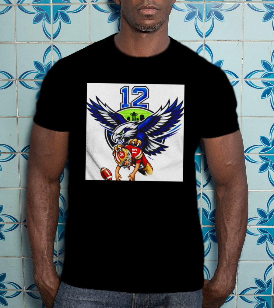 Seattle Seahawks 12th Man Meme Brock Purdy San Francisco 49ers Football Rivalry T-Shirt