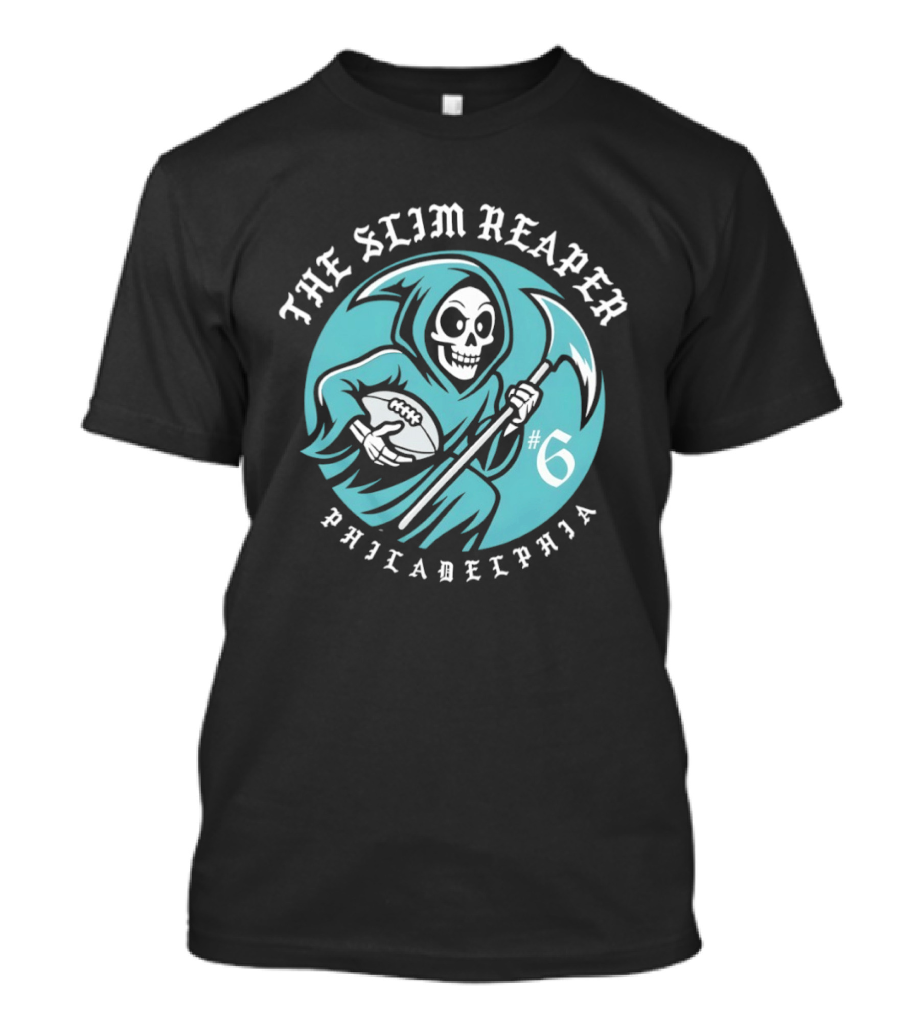 The Slim Reaper #6 Philadelphia Eagles T-Shirt