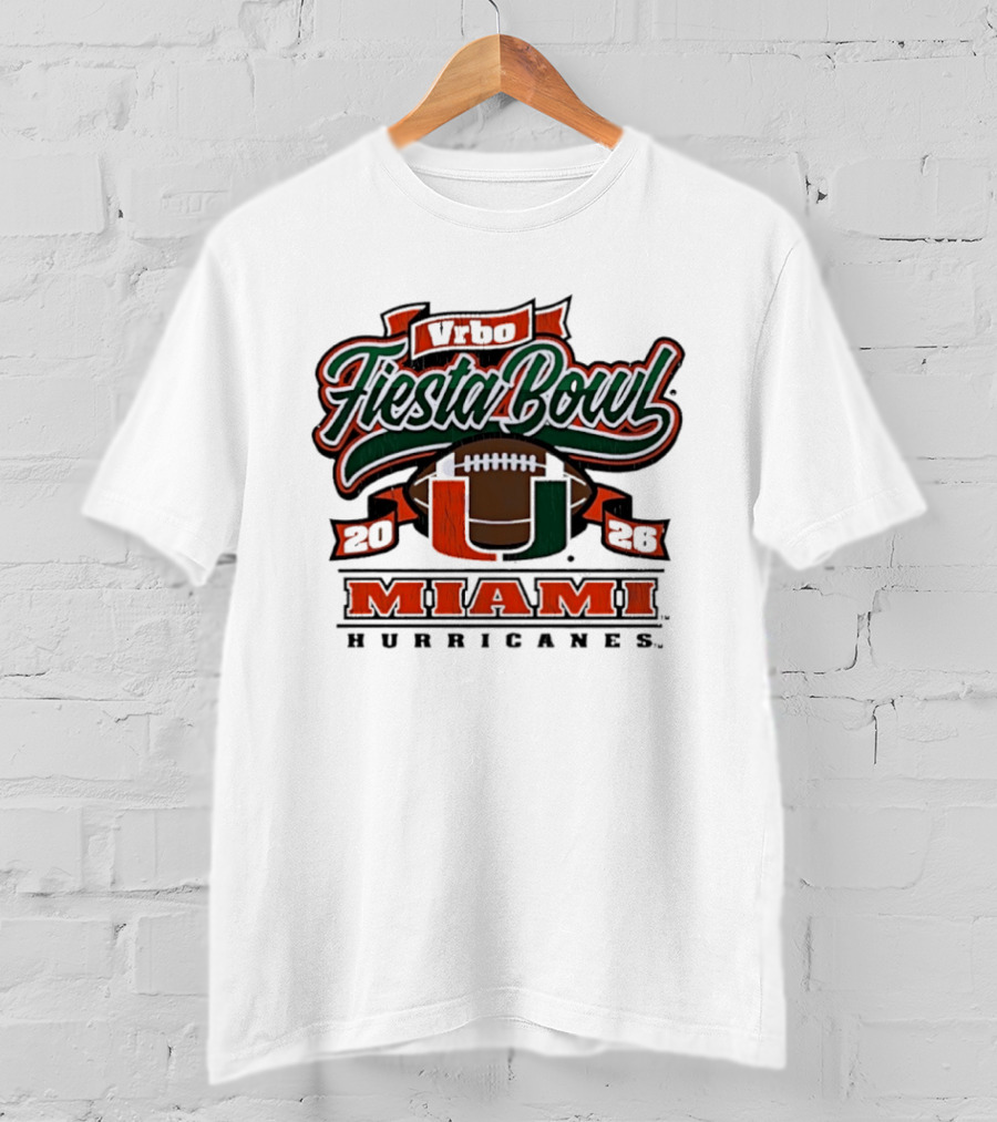 Miami Hurricanes Vrbo Fiesta Bowl 2026 Cfp Semifinal T-Shirt