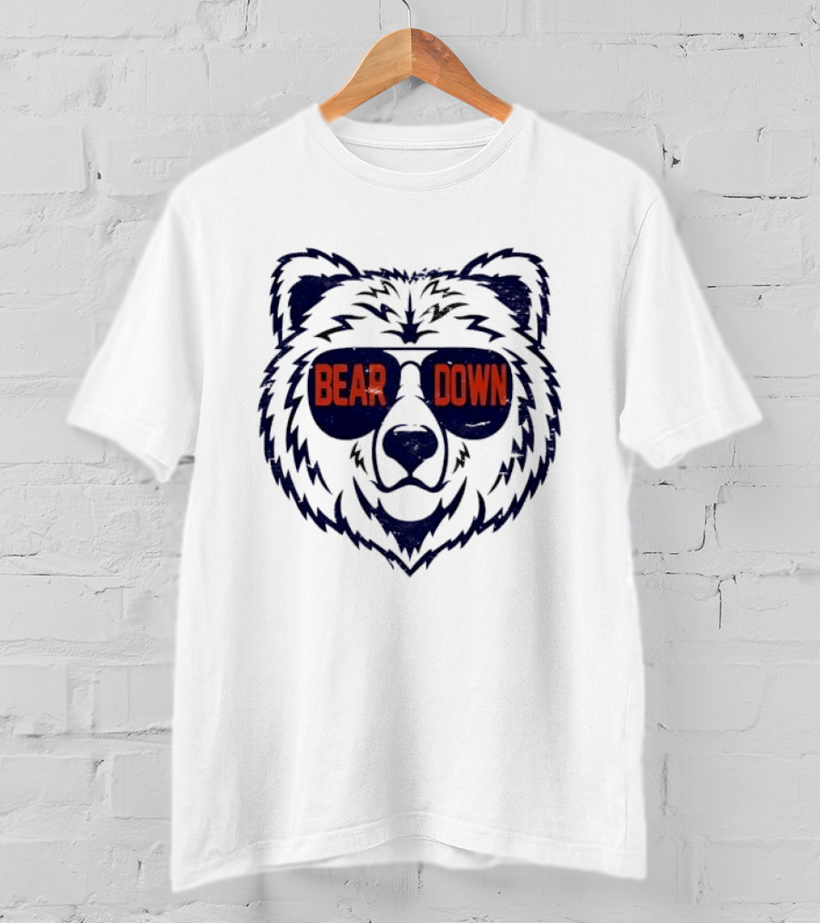 Bear Down Chicago Bears Sunglasses T-Shirt