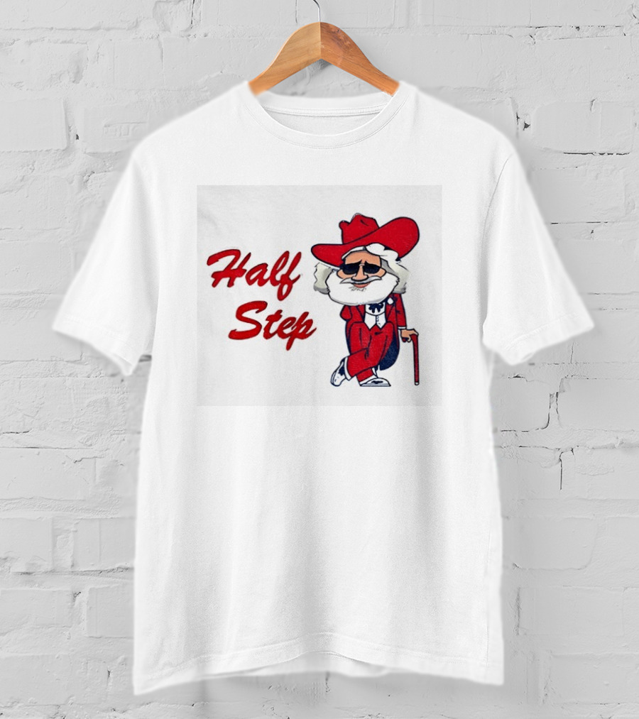 Half Step Cartoon Colonel Reb Ole Miss Rebels Football T-Shirt