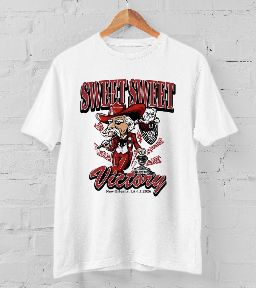Colonel Reb Ole Miss Rebels Sweet Sweet Victory New Orleans LA 2026 T-Shirt