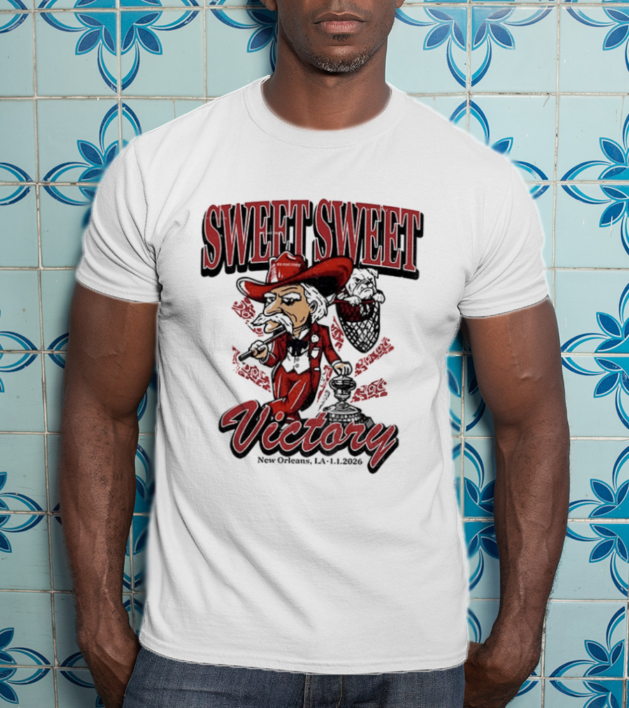 Colonel Reb Ole Miss Rebels Sweet Sweet Victory New Orleans LA 2026 T-Shirt