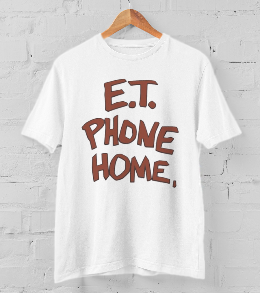 E.T. Phone Home Text Iconic Movie T-Shirt