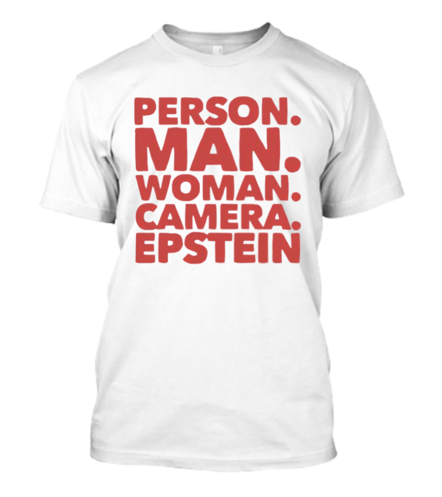 Person Man Woman Camera Epstein 2026 T-Shirt