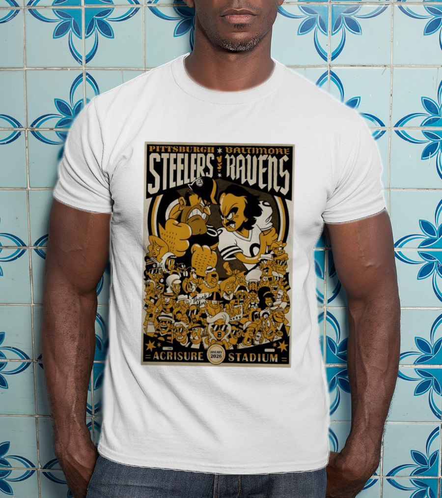 Pittsburgh Steelers Vs Baltimore Ravens January 2026 Acrisure Stadium T-Shirt
