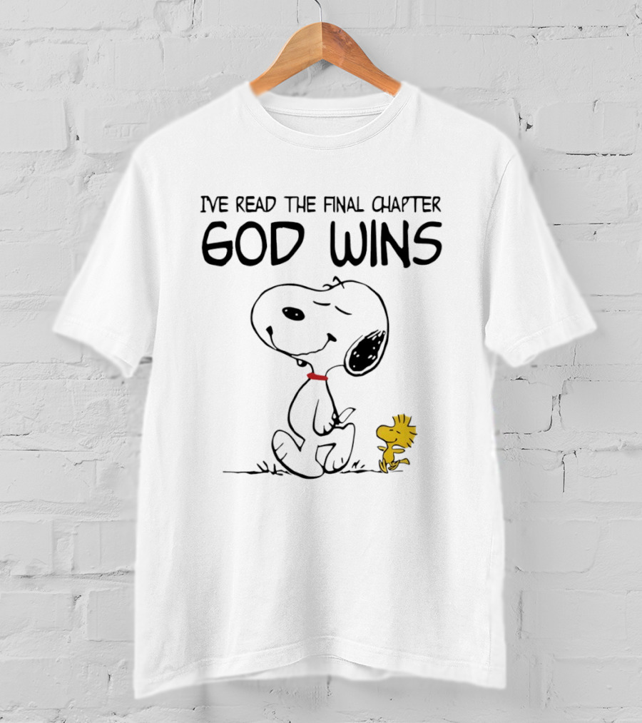 Snoopy Woodstock God Wins Final Chapter T-Shirt