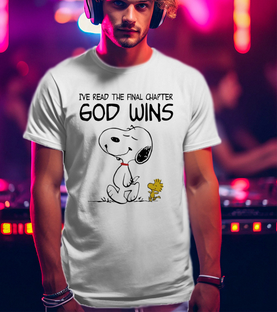 Snoopy Woodstock God Wins Final Chapter T-Shirt