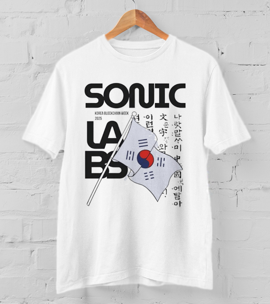 SONIC LABS Korea Blockchain Week 2025 Flag T-Shirt