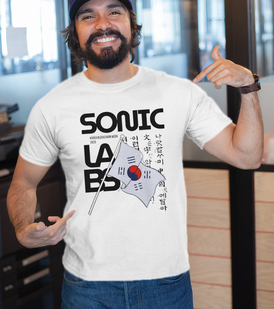 SONIC LABS Korea Blockchain Week 2025 Flag T-Shirt