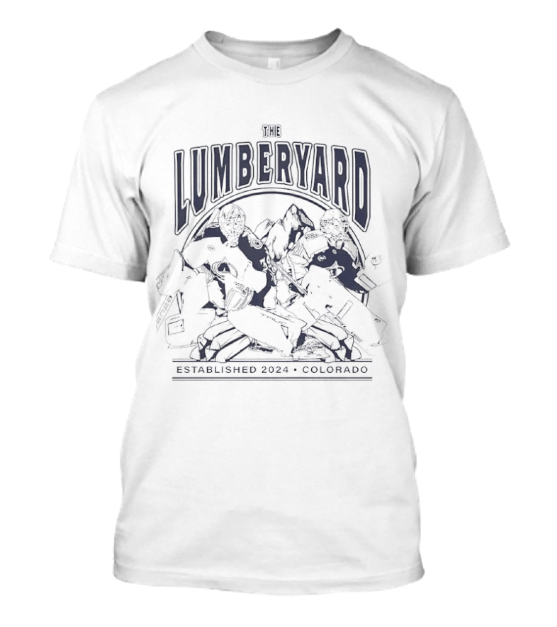 The Lumberyard Colorado Avalanche Hockey With Mackenzie Blackwood And Scott Wedgewood T-Shirt