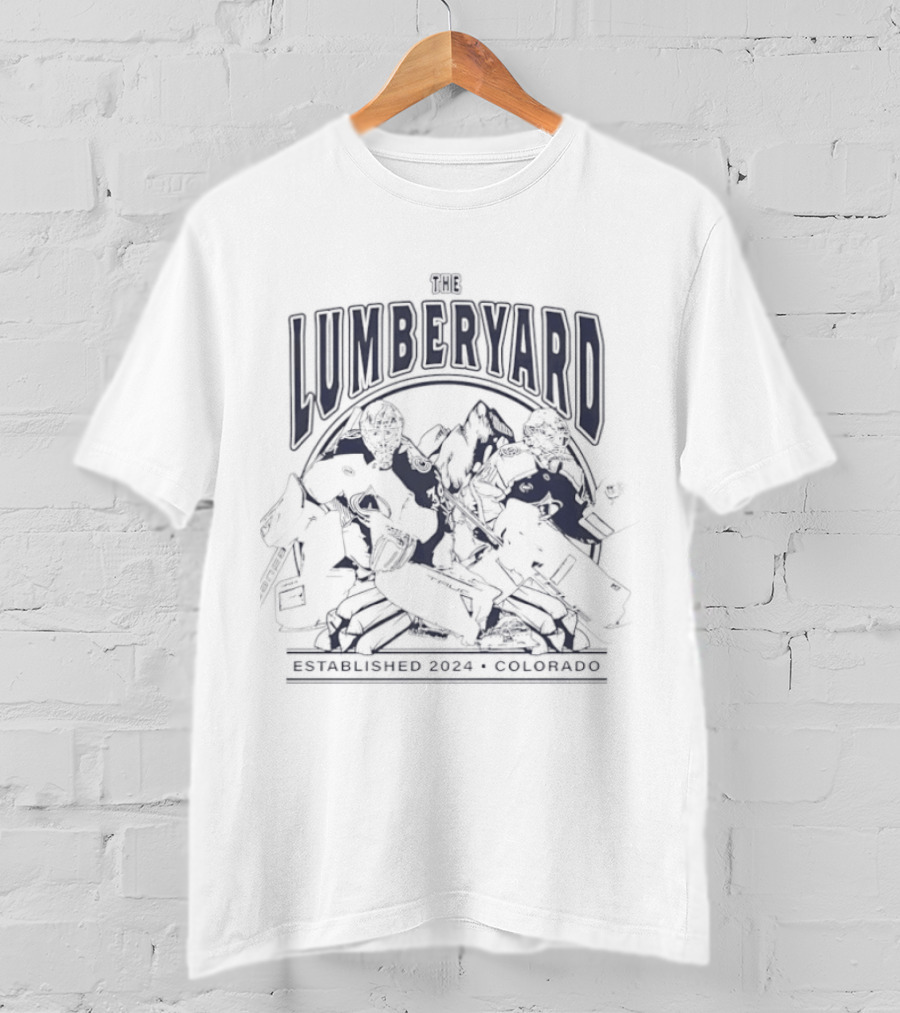 The Lumberyard Colorado Avalanche Hockey With Mackenzie Blackwood And Scott Wedgewood T-Shirt