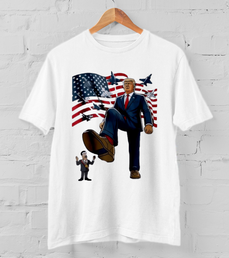 Trump Venezuela Oil Nicolas Maduro 2026 Fighter Jets American Flag T-Shirt