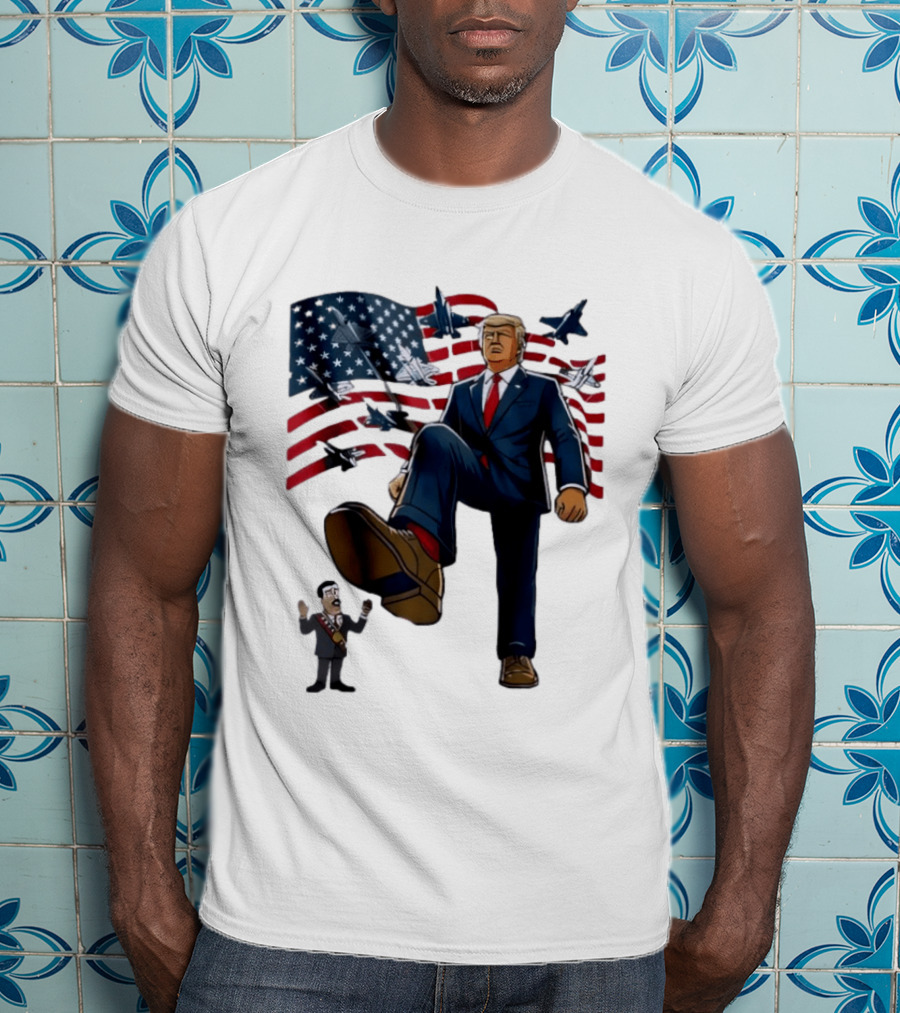 Trump Venezuela Oil Nicolas Maduro 2026 Fighter Jets American Flag T-Shirt