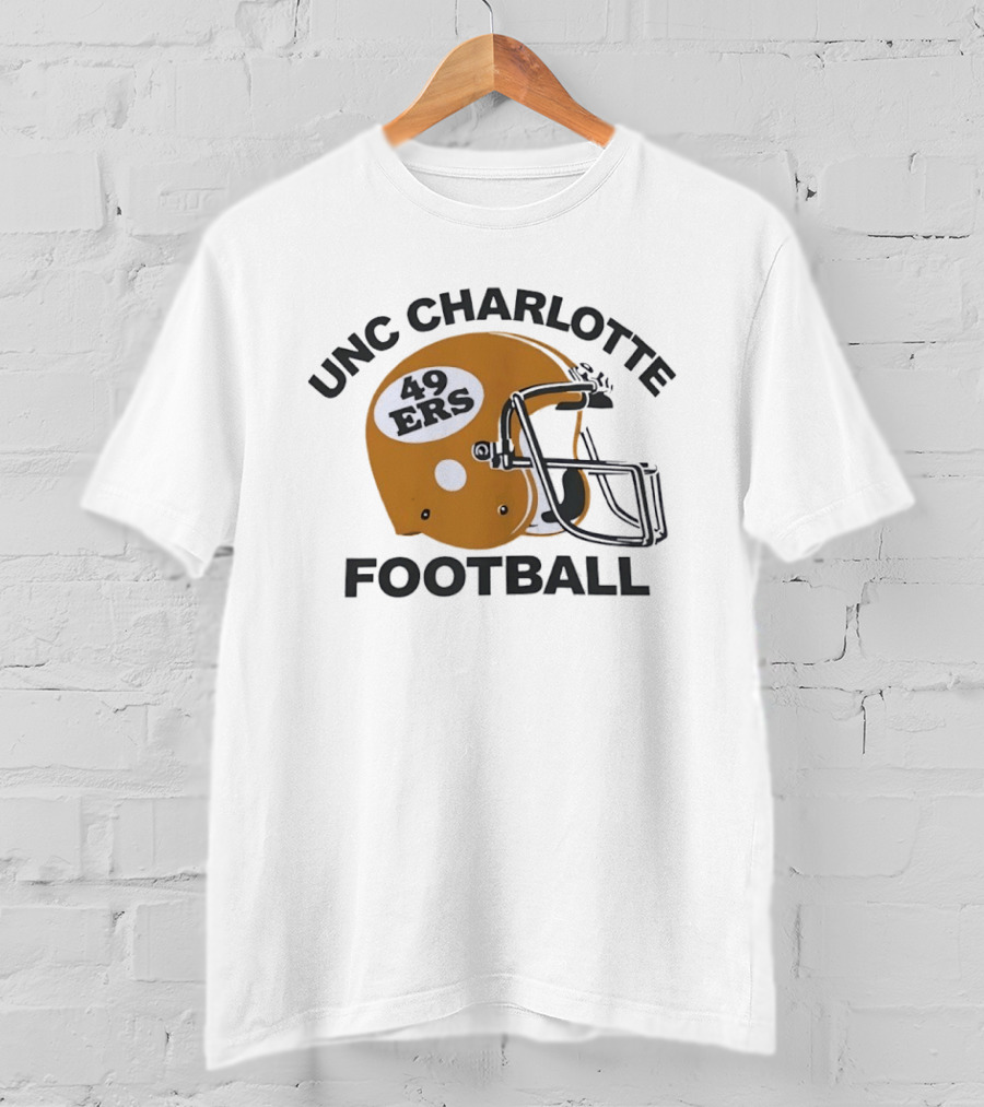 UNC Charlotte Football 49ers Helmet T-Shirt