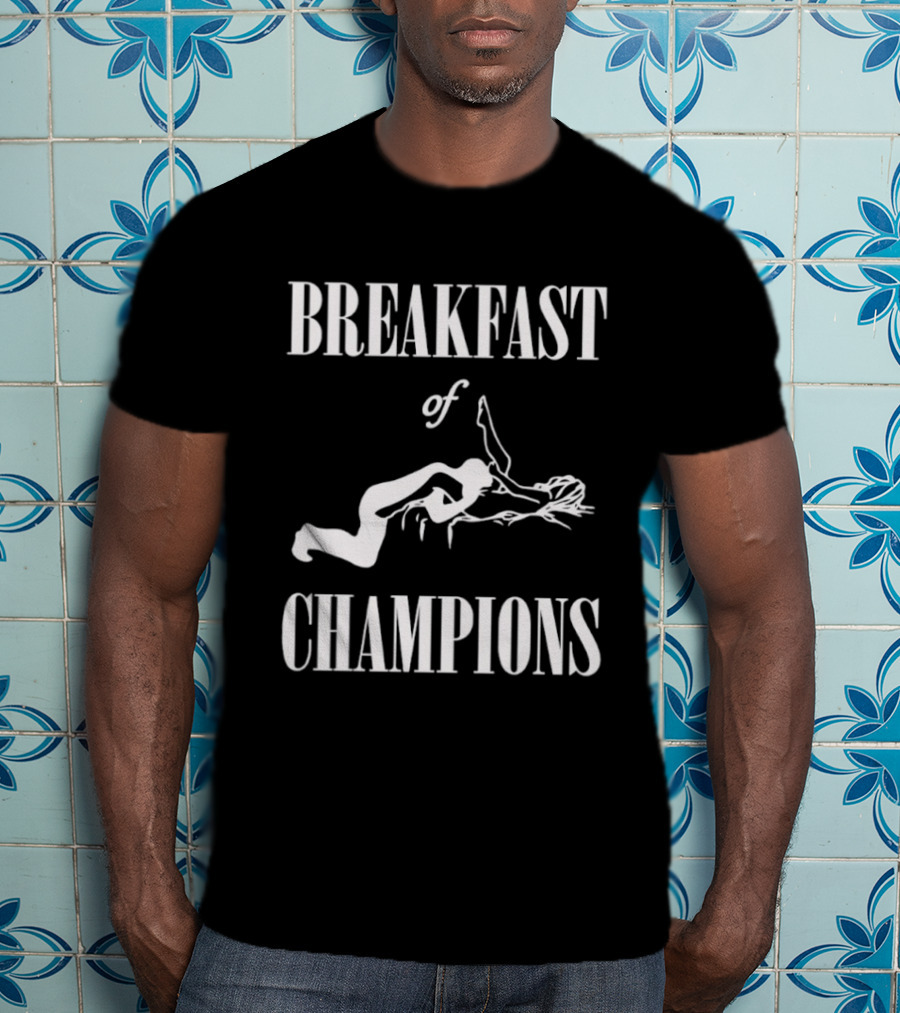 BREAKFAST OF CHAMPIONS Diving Athletic Humor T-Shirt