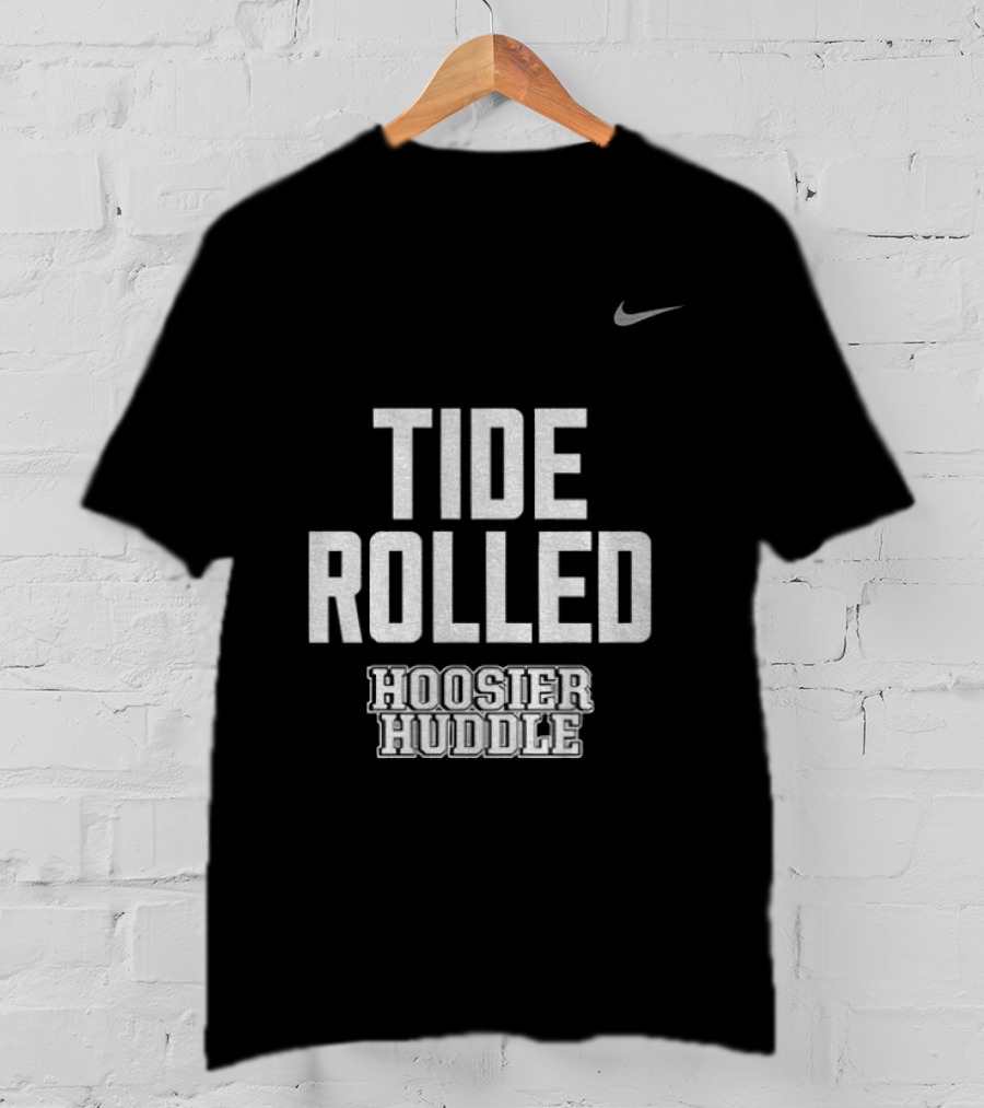Indiana Hoosiers Football Tide Rolled Nike Hoosier Huddle 2026 T-Shirt