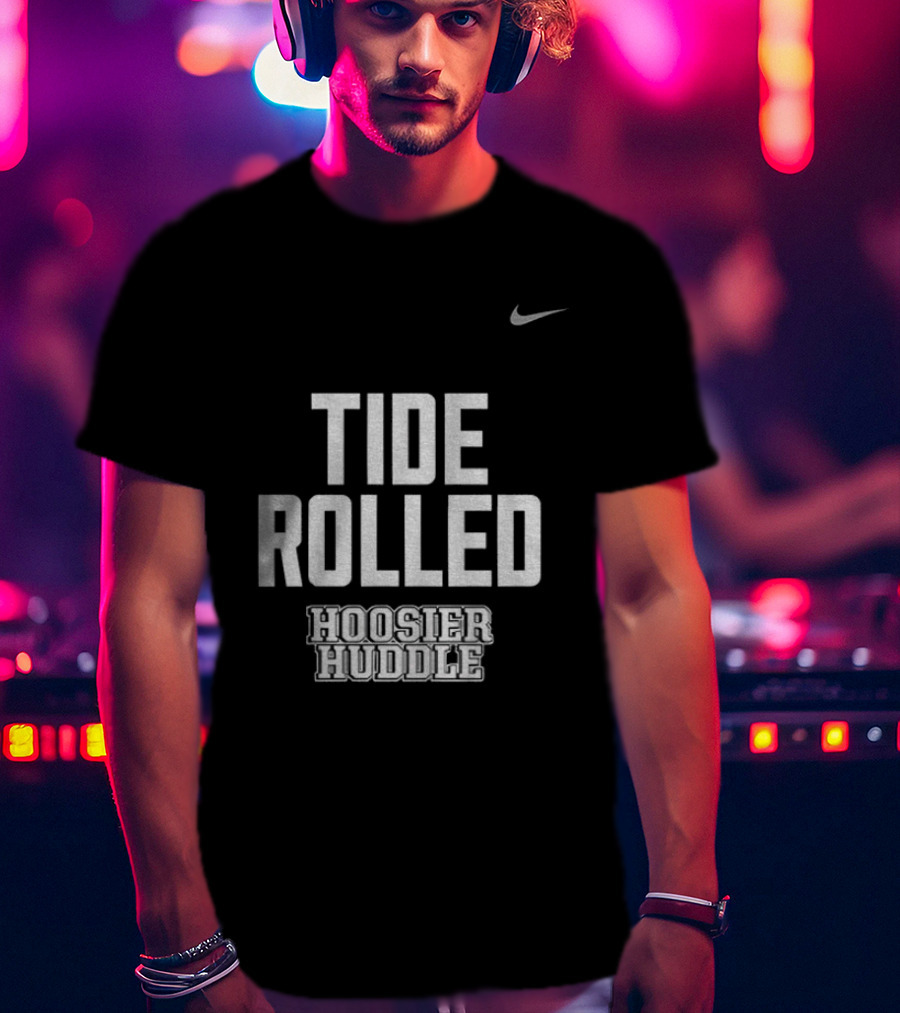Indiana Hoosiers Football Tide Rolled Nike Hoosier Huddle 2026 T-Shirt