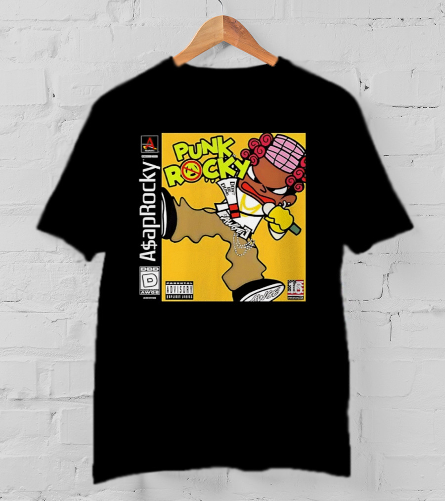 Don’t Be Dumb For Asap Rocky’s Punk Rocky Inspired By Parappa The Rapper T-Shirt