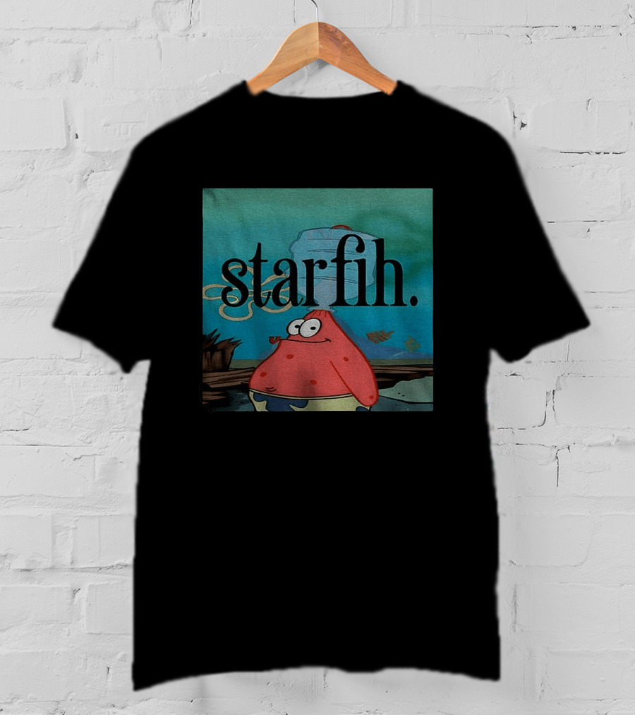 Starfih Meme Character Underwater Scene T-Shirt