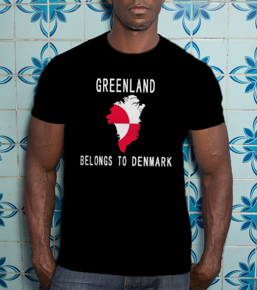 Greenland Belongs To Denmark Map T-Shirt