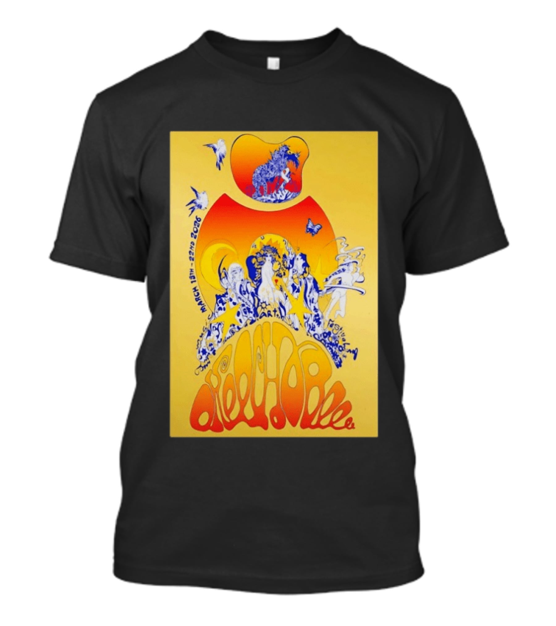 Okeechobee Music And Arts Festival March 19 22 2026 Sunshine Grove Psychedelic T-Shirt