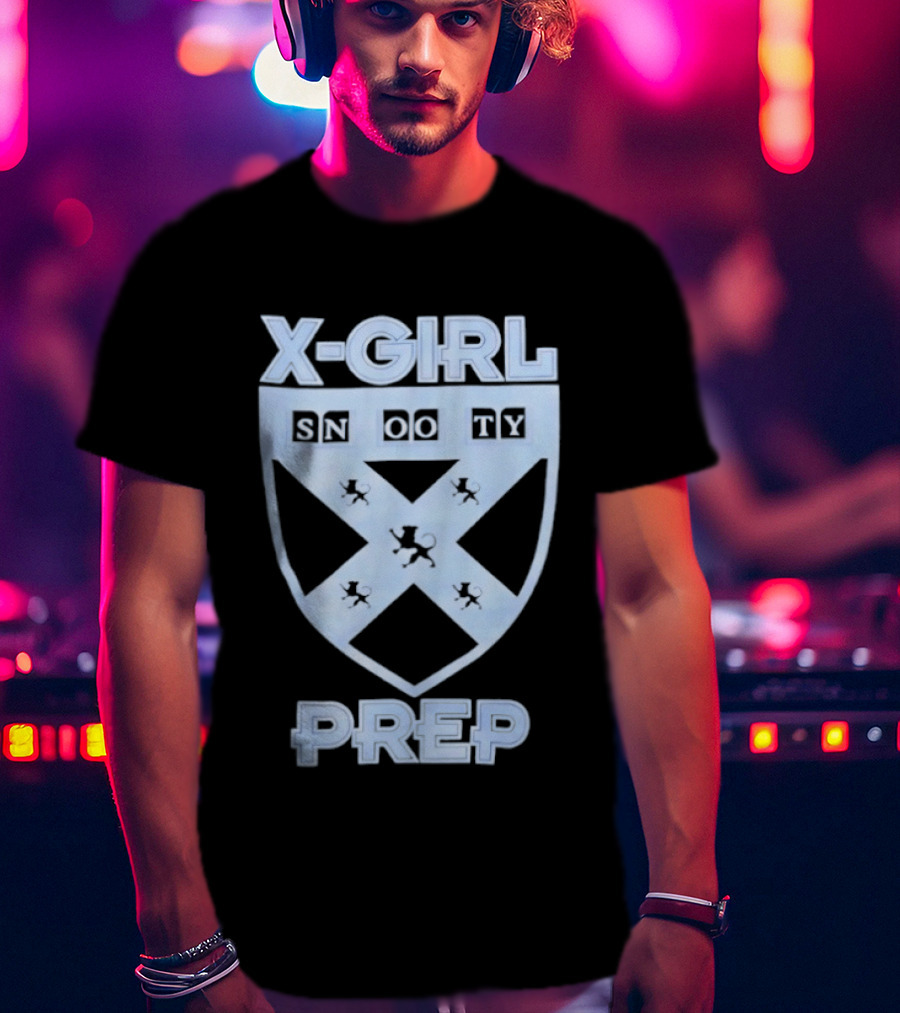 X Girl Snooty Prep Shield Crest T-Shirt