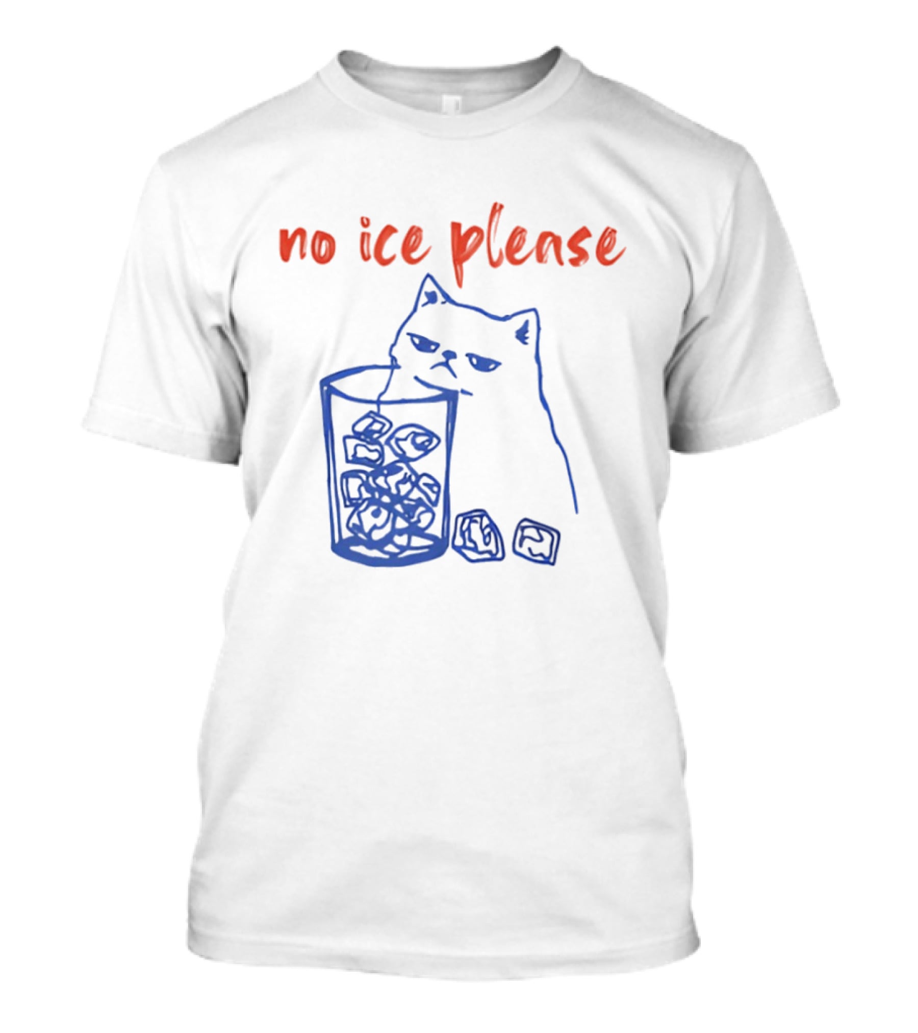 No Ice Please Cat Anti ICE Political T-Shirt