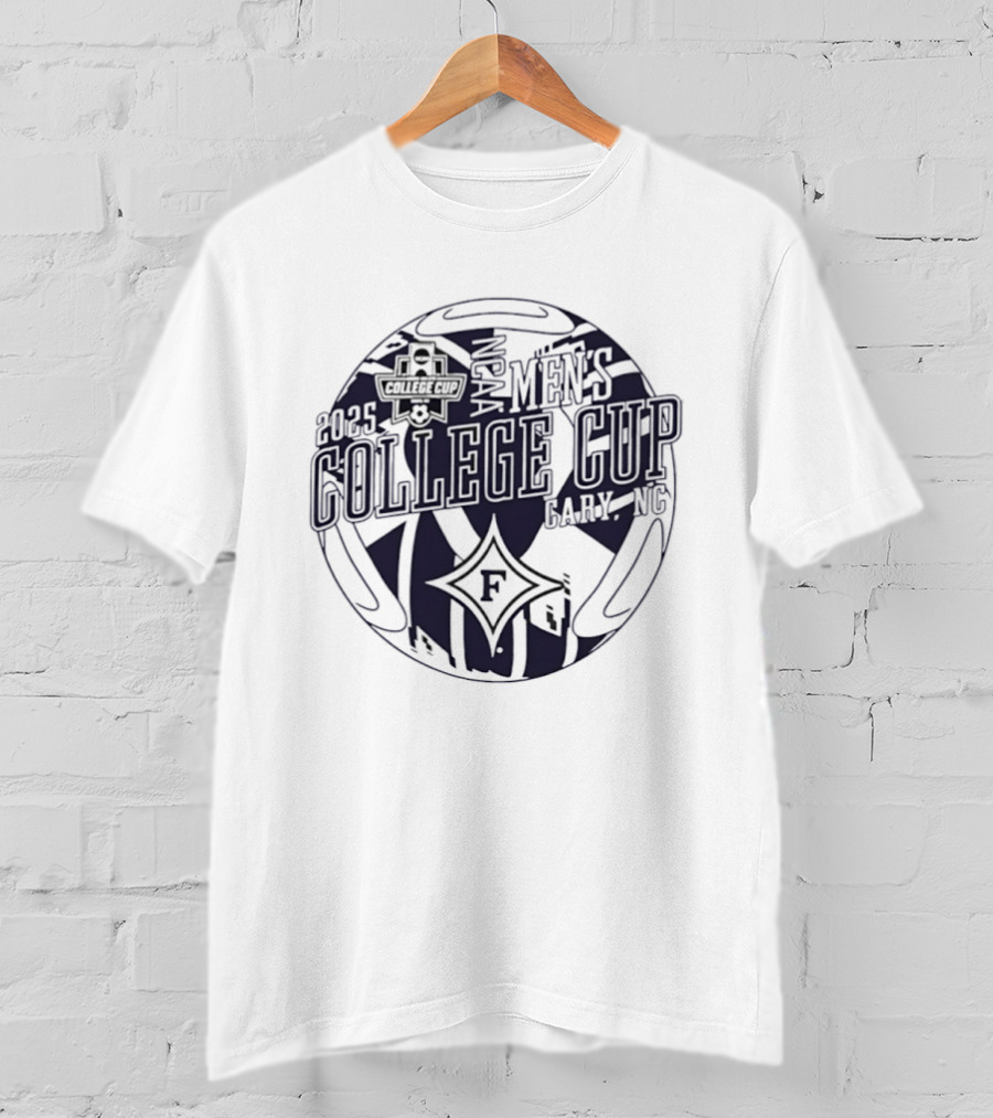 Furman Paladins NCAA Men's College Cup 2025 Soccer Ball T-Shirt