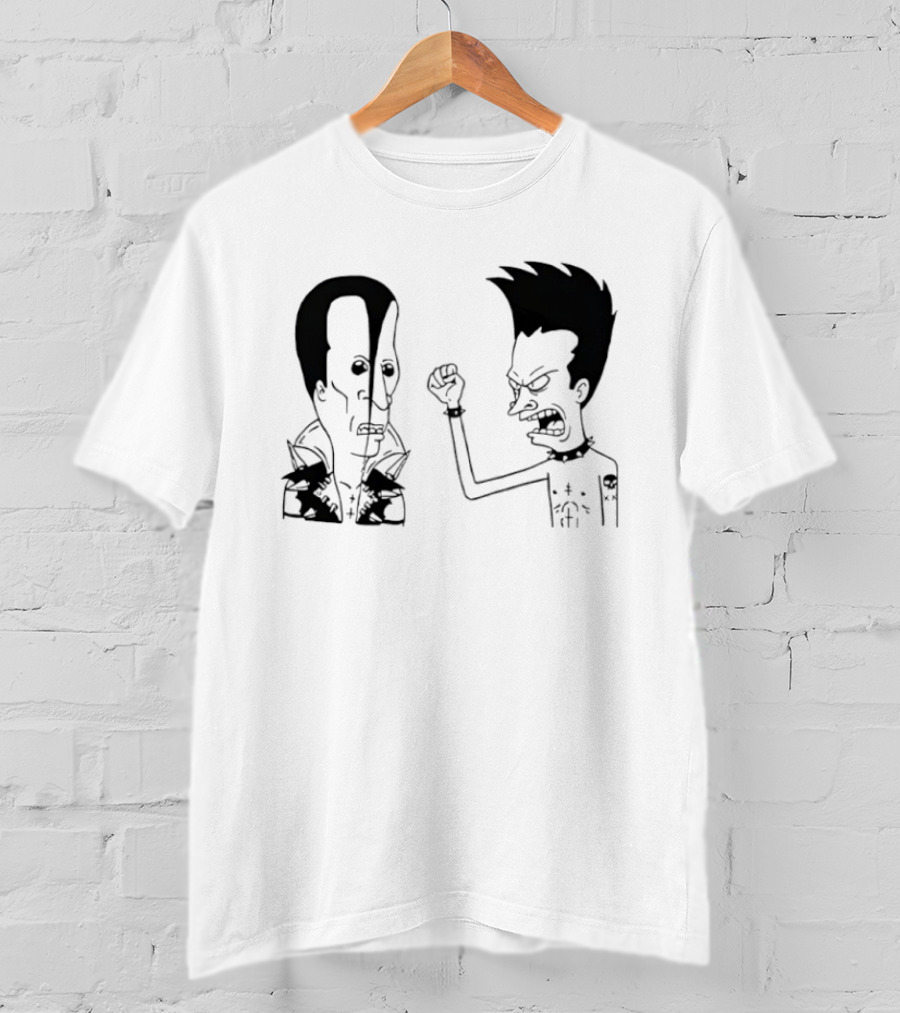 Grumpy Beavis And ButtHead Misfits T-Shirt