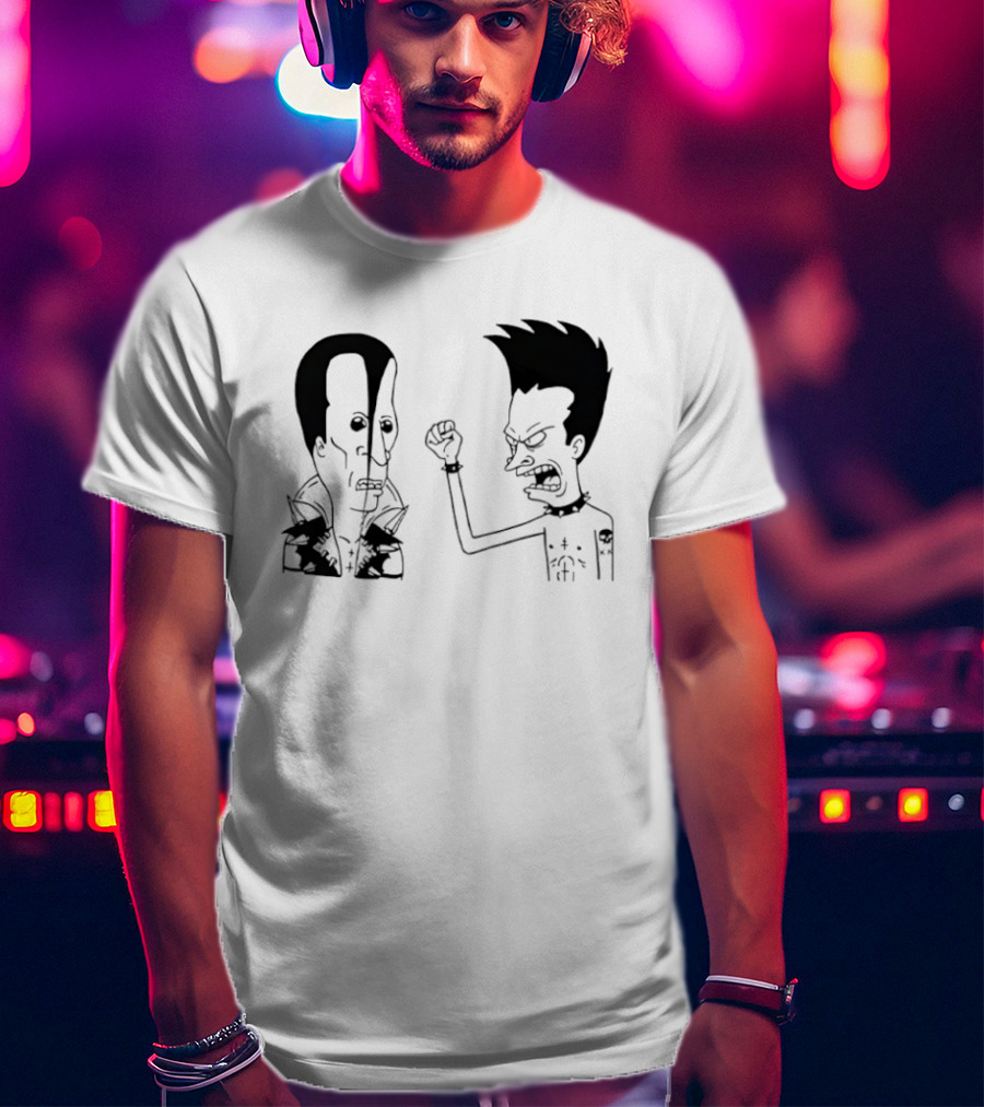 Grumpy Beavis And ButtHead Misfits T-Shirt