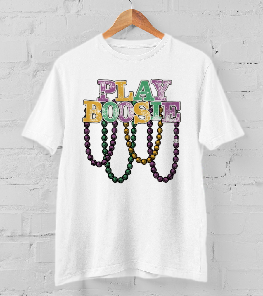 Play Boosie New Orleans Carnival Parade Beads T-Shirt
