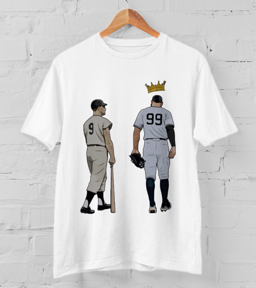 Roger Maris 9 Aaron Judge 99 Crown New York Yankees Fleece T-Shirt
