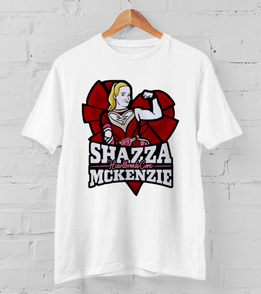 Shazza McKenzie Heartbreak Core Wrestling Superhero T-Shirt