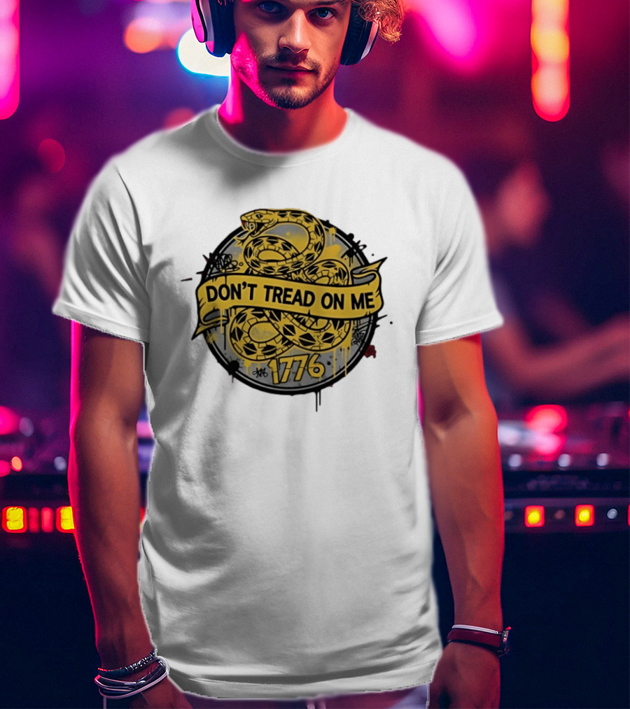 Don't Tread On Me Snake 1776 Yellow T-Shirt