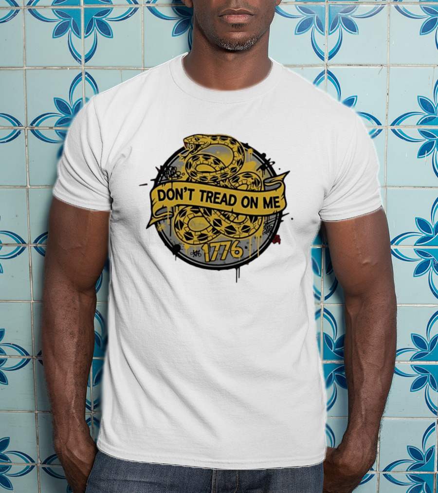 Don't Tread On Me Snake 1776 Yellow T-Shirt