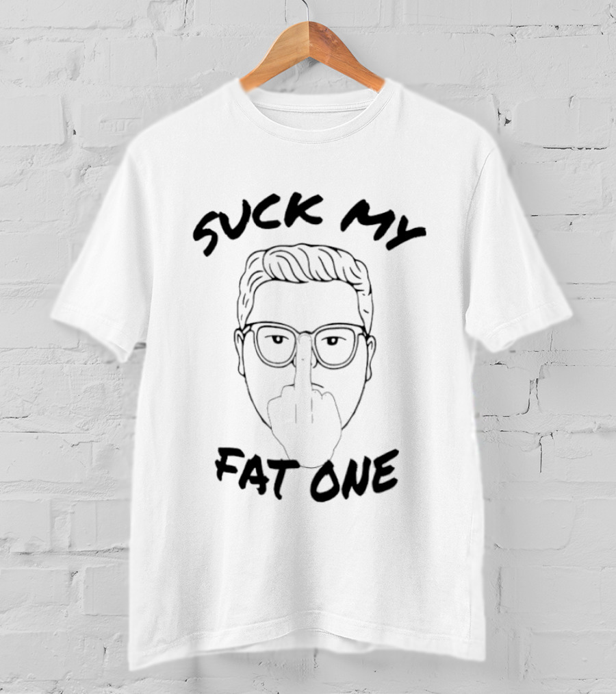 Suck My Fat One Delightful Derek Stranger Things Middle Finger T-Shirt