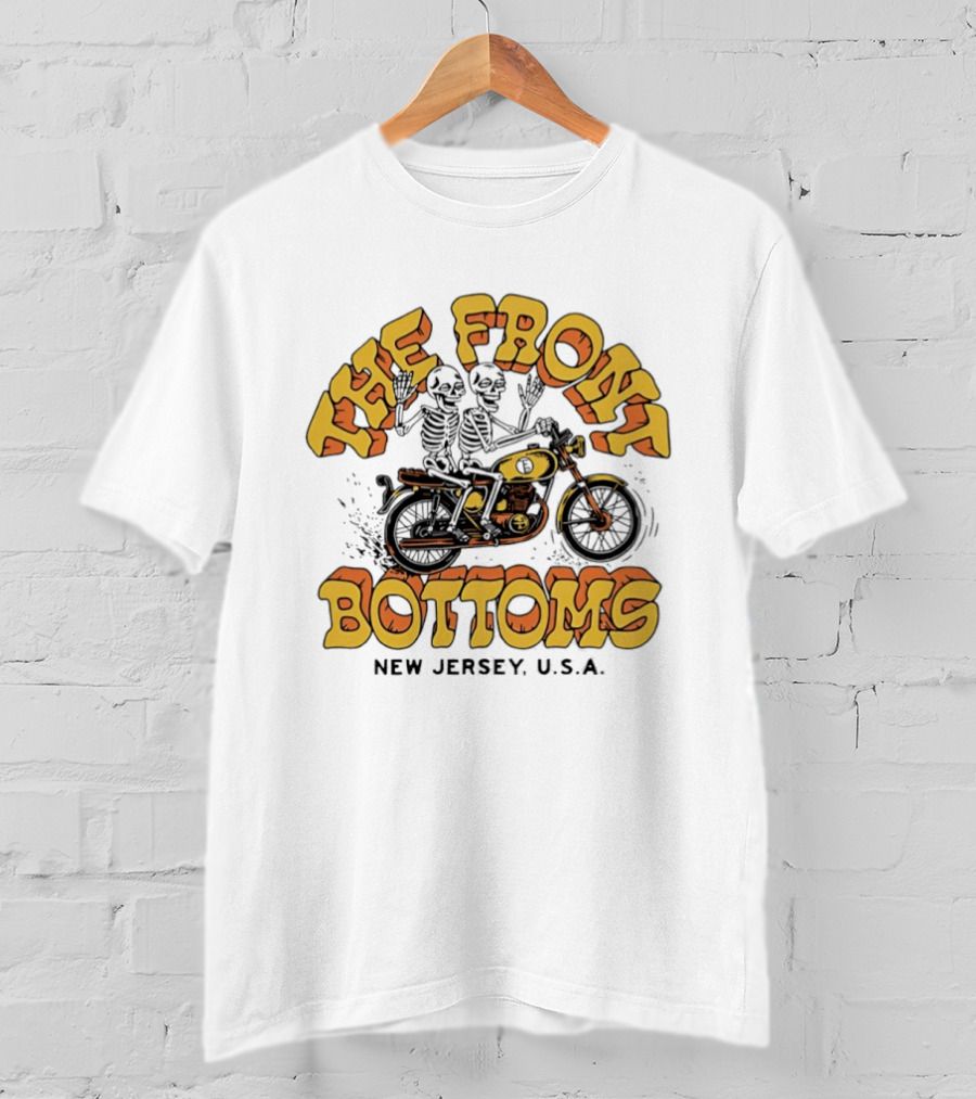 The Front Bottoms Skeleton Motorcycle New Jersey USA T-Shirt