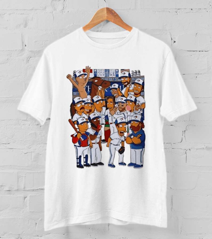 The Simpsons Toronto Blue Jays Baseball 2025 World Series Celebration T-Shirt